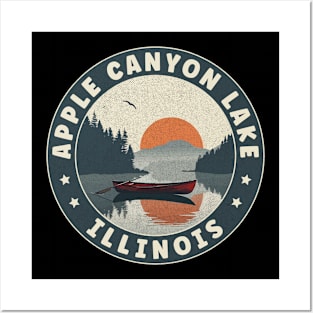 Apple Canyon Lake Illinois Sunset Posters and Art